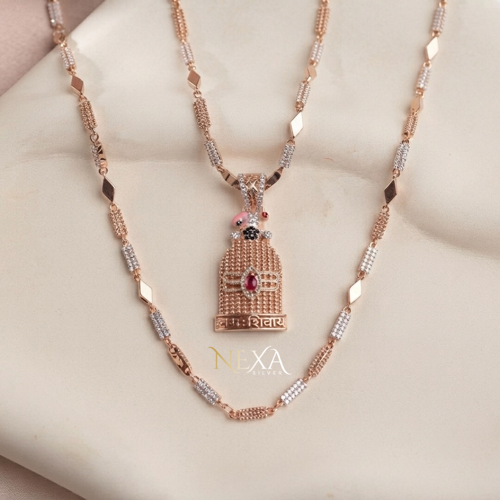 Lord Shiva Silver Pendant for Men thumbnail 3