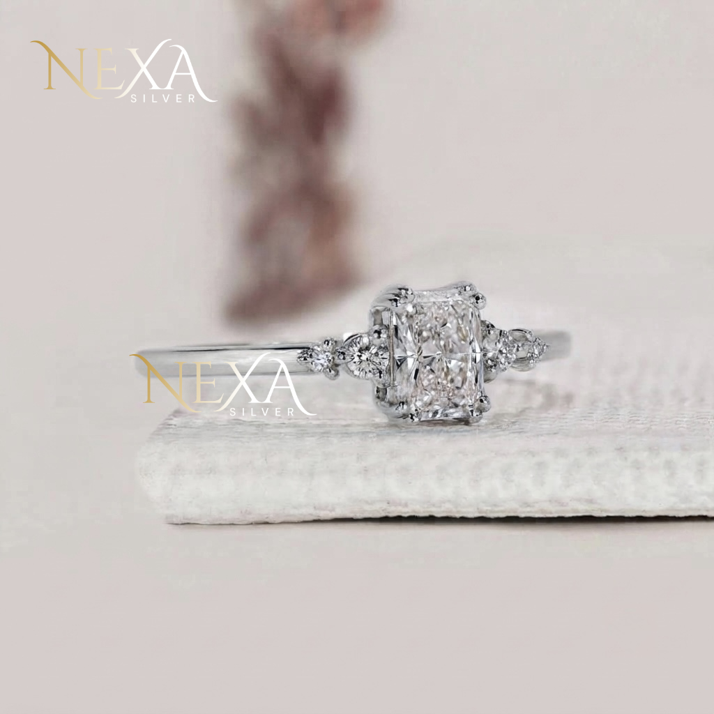 Radiant Cut Solitaire Diamond Engagement Ring